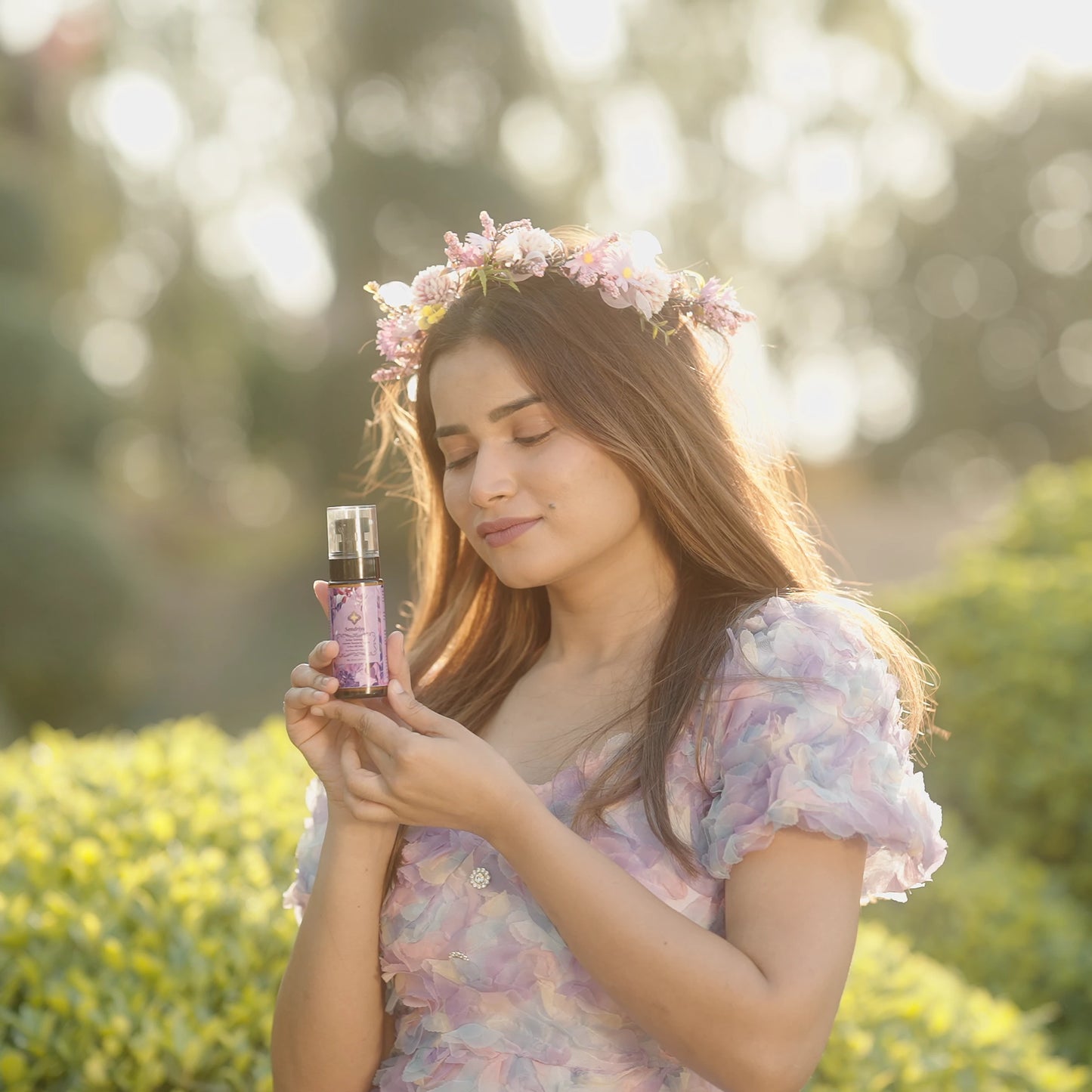 Solar Serenade : Lavender, Raspberry, Tomato & Rice Silk Guard : Sun Protection Formula
