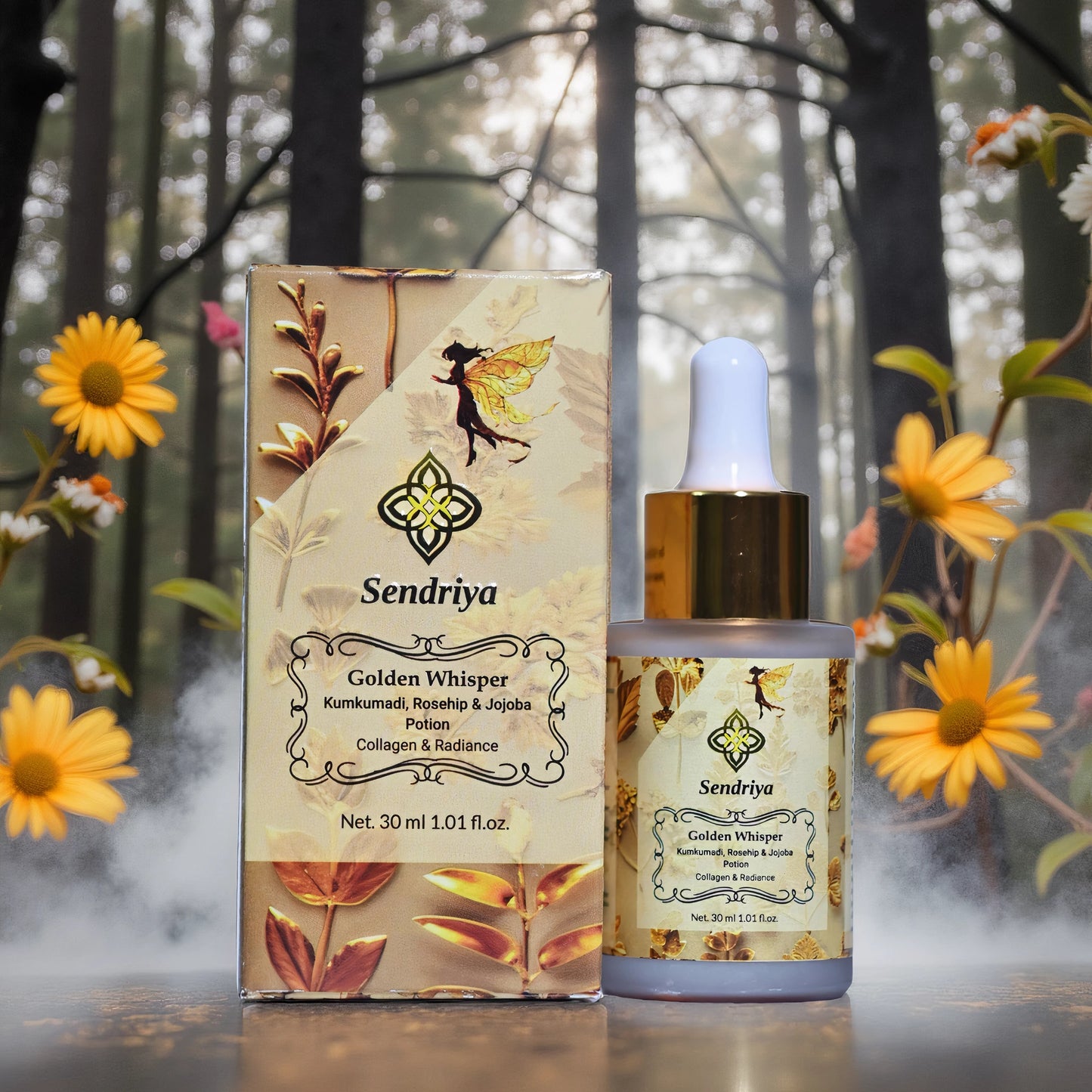 Golden Whisper : Kumkumadi, Rosehip & Jojoba Potion : Collagen & Radiance