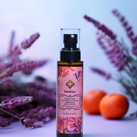 Seraphic Musk: Musk, Rosehip, Pomegranate, Jojoba, Sesame, Lavender & Mandarin: After Bath Nourishment