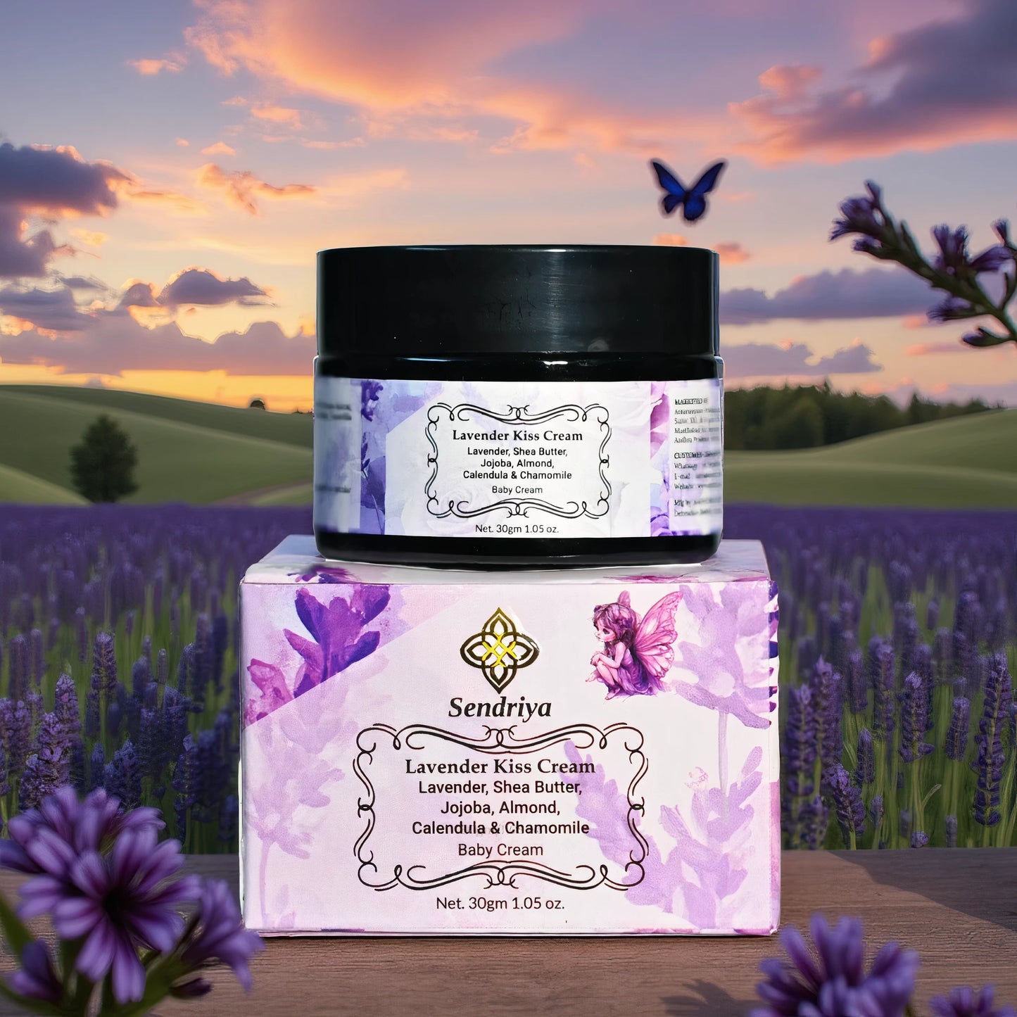 Lavender Kiss: Lavender, Shea Butter, Jojoba, Almond, Calendula & Chamomile: Baby Cream