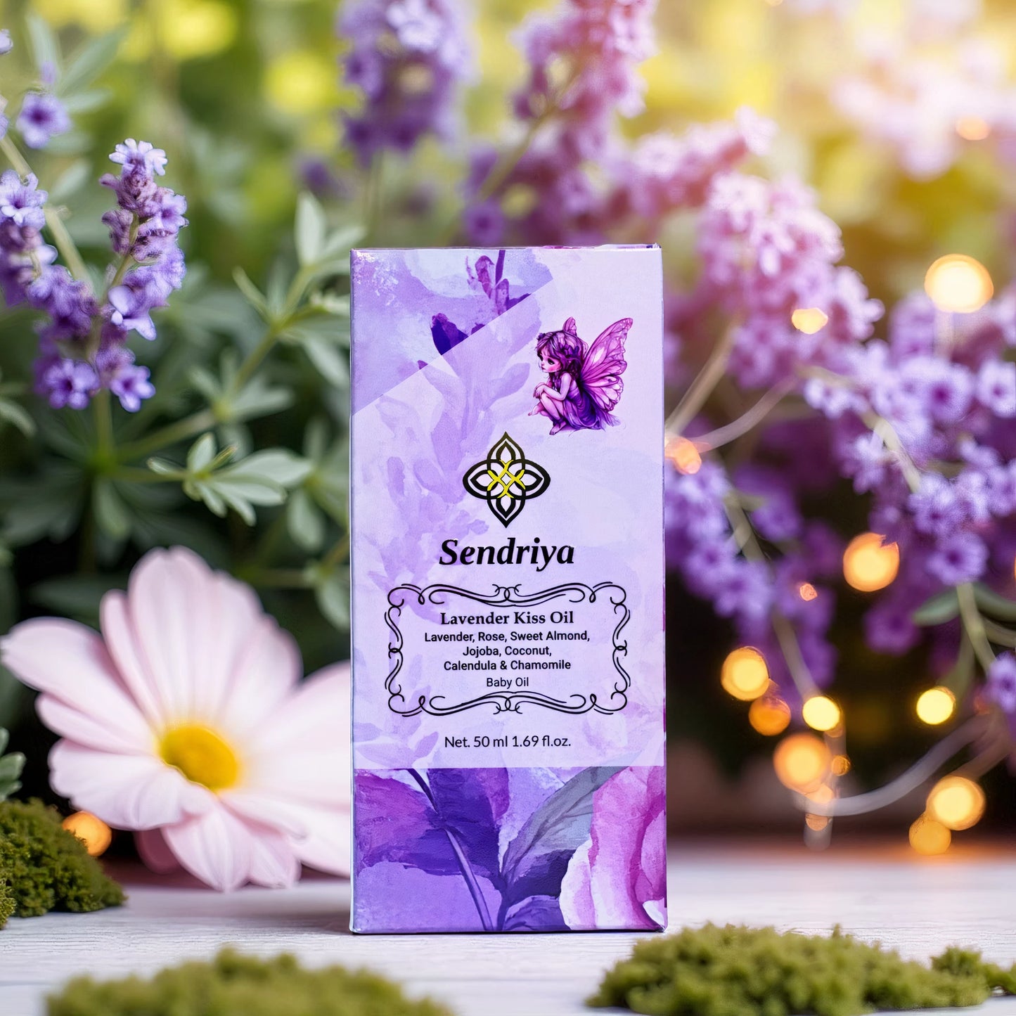 Lavender Kiss: Lavender, Rose, Sweet Almond, Jojoba, Coconut, Calendula & Chamomile: Baby Oil