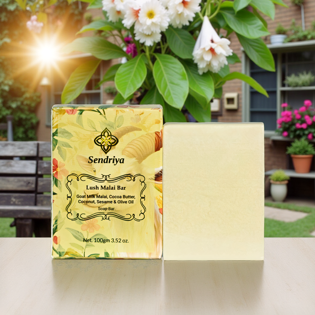 Lush Malai Bar: Goat Milk Malai, Cocoa Butter, Coconut, Sesame & Olive Oil