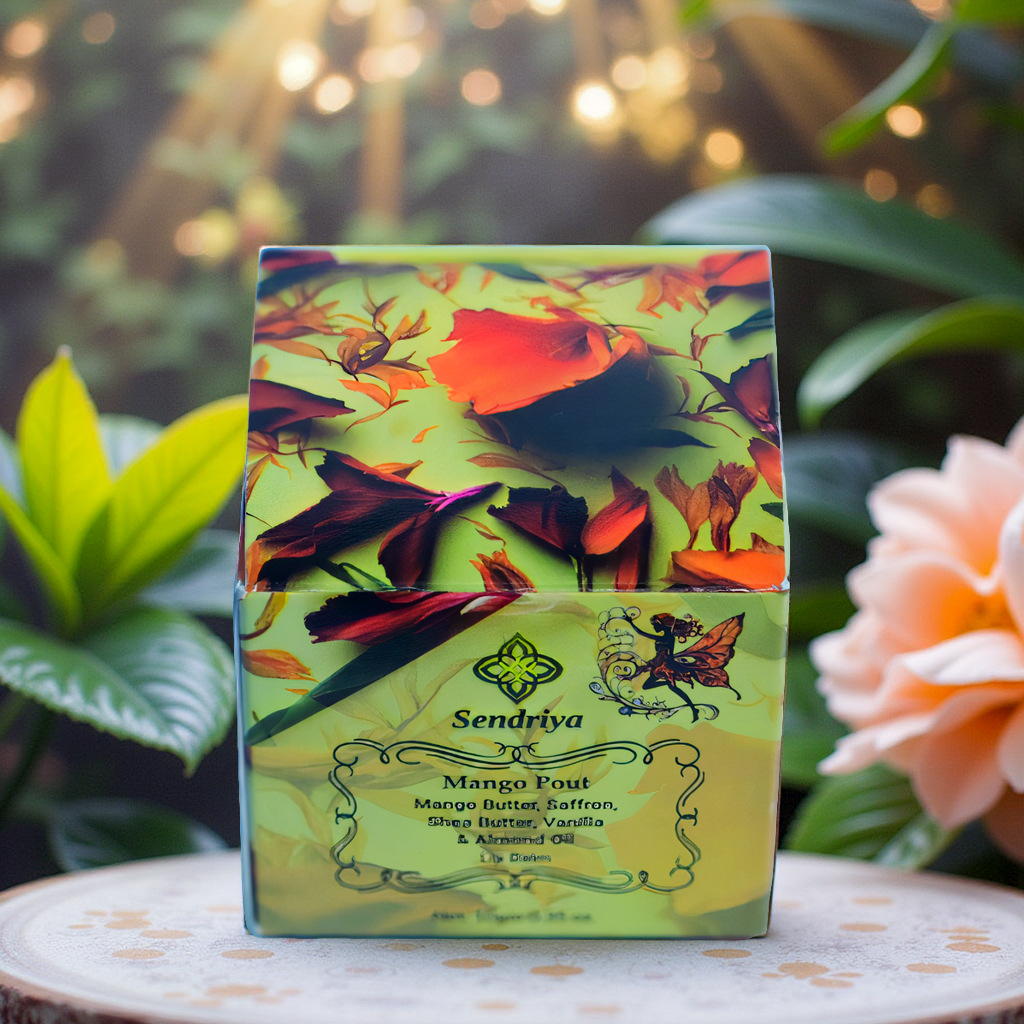 Mango Pout: Mango Butter, Saffron, Shea Butter, Vanilla & Almond Oil