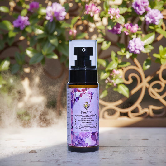 Solar Serenade : Lavender, Raspberry, Tomato & Rice Silk Guard : Sun Protection Formula