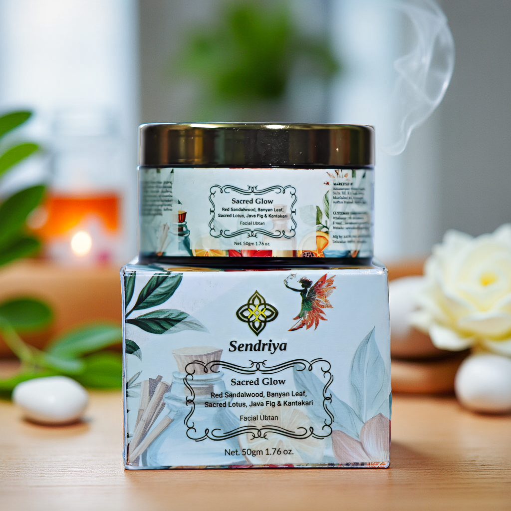 Sacred Glow: Red Sandalwood, Banyan Leaf, Sacred Lotus, Java Fig & Kantakari