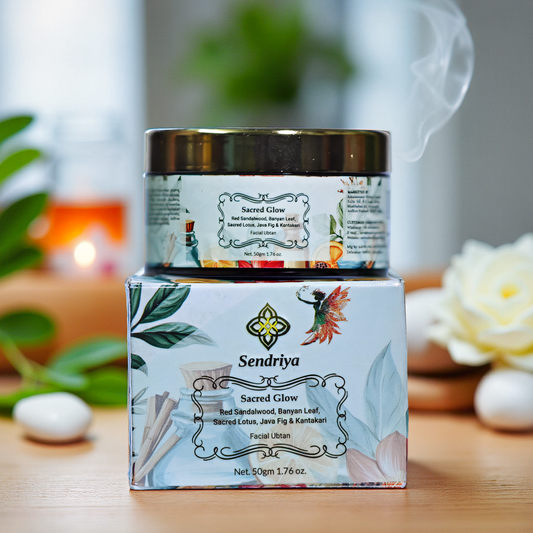 Sacred Glow: Red Sandalwood, Banyan Leaf, Sacred Lotus, Java Fig & Kantakari