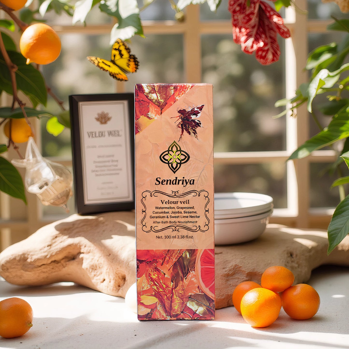 Velour Veil: Watermelon, Grapeseed, Cucumber, Jojoba, Sesame, Geranium & Sweetlime: After Bath Oil